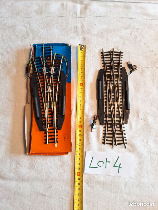 Roco Aiguillage Électrique Long A Droite Rails Maillechort