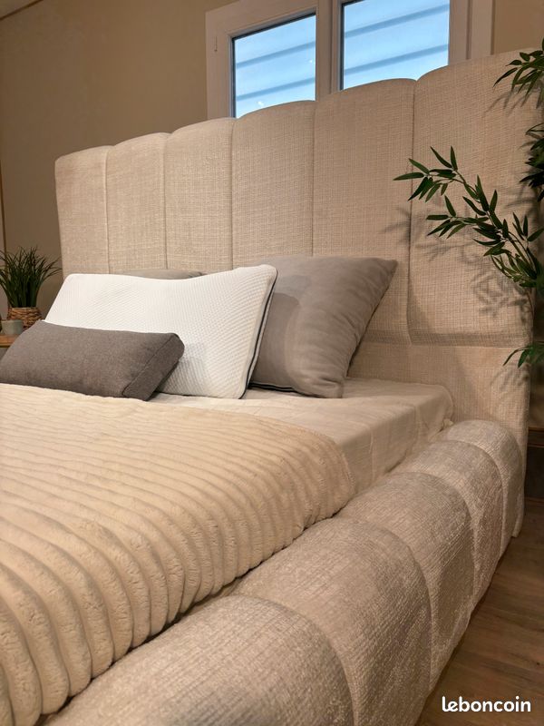 DIRECT GROSSISTE 🔴 Lit Bubble luxe "TOULON II " coffre 🔴en 90/140/160/180/200cm (image 3)