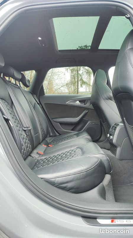AUDI RS6 C7 4.0L V8 TFSi 605 ch QUATTRO EDITION PERFORMANCE - 2nd MAIN DE 2017 - GRIS NARDO - ADMISSION EVENTURI - PREPARATION MTM - LIGNE AKRAPOVIC - FREINS CERAMIQUE - ENTRETIEN FULL SERVICE (image 4)