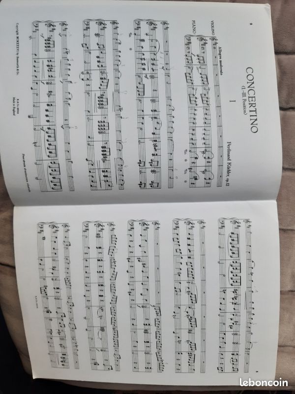 Partition violon Kuchler concertino op12 (image 2)