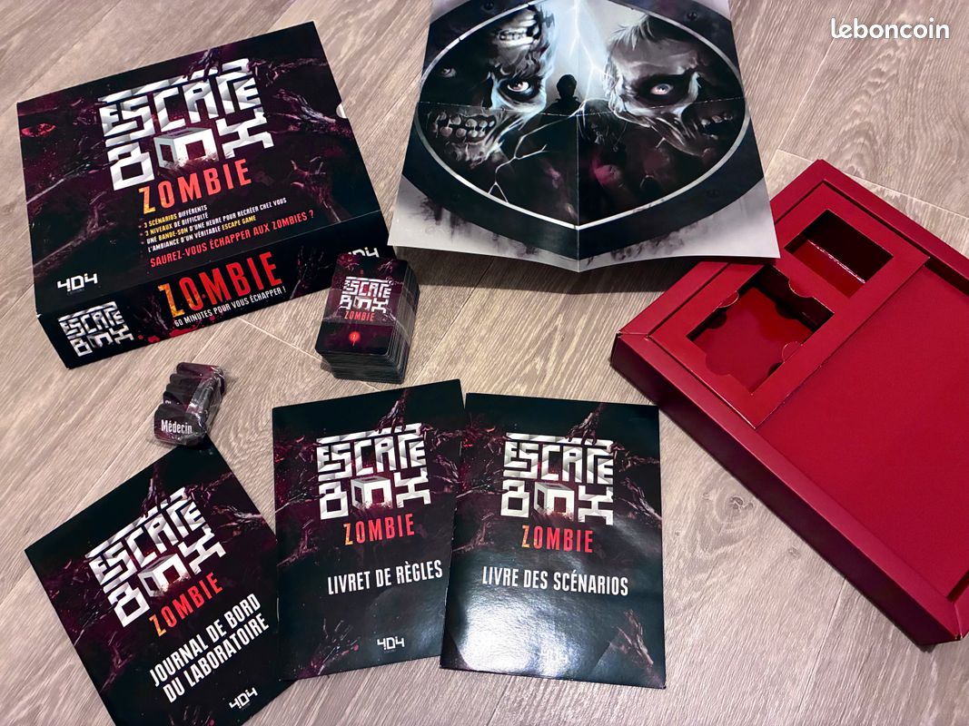 Escape Box Jeu D'évasion Zombie Par 404 Édition - À Partir De 14 Ans, 3 à 6 Joueurs - Neuf