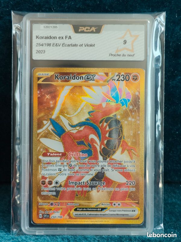 Koraidon ex 254/198 Pokmon 2023 E&V carlate et Violet FR - PCA - 9 - Proche du Neuf - - Collection Koraidon ex 254/198 Pokmon 2023 E&V carlate et Violet FR - PCA - 9 - Proche du Neuf - - Collection