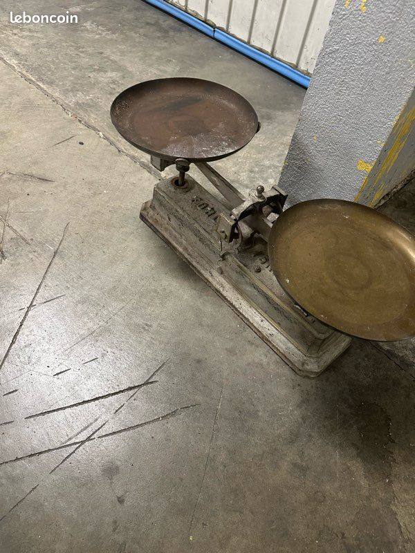 Grand miroir rond ancien patiné/ machine à écrire / livre ect (image 10)