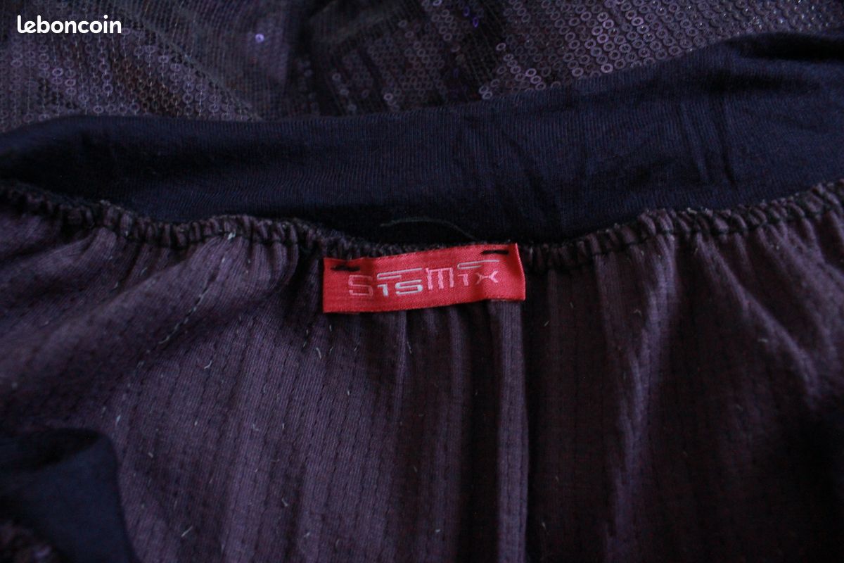 Robe à paillettes violet SisMix Taille S (image 3)