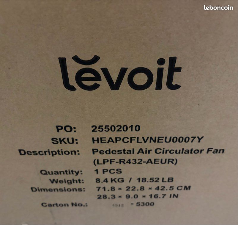 Levoit circulateur d’air ventilateur (image 5)