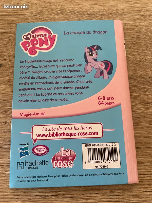Livre My Little Pony La chasse au dragon (image 2)