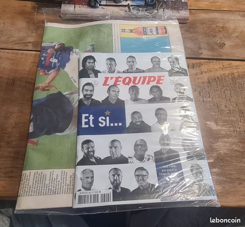 Une de L'Équipe datée du 02 septembre 1998