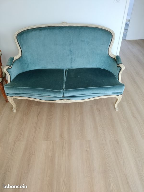 Canape + 2 fauteuil louis philippe (image 1)