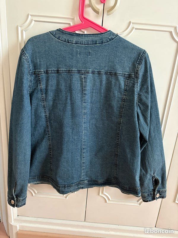 Veste En Jean Damart - Taille M Bleu - Occasion En Parfait état - Femme