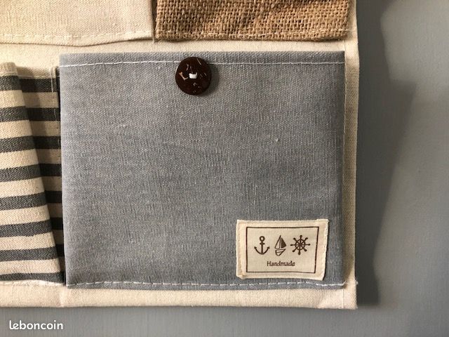 Vide poche en toile de jute (image 4)