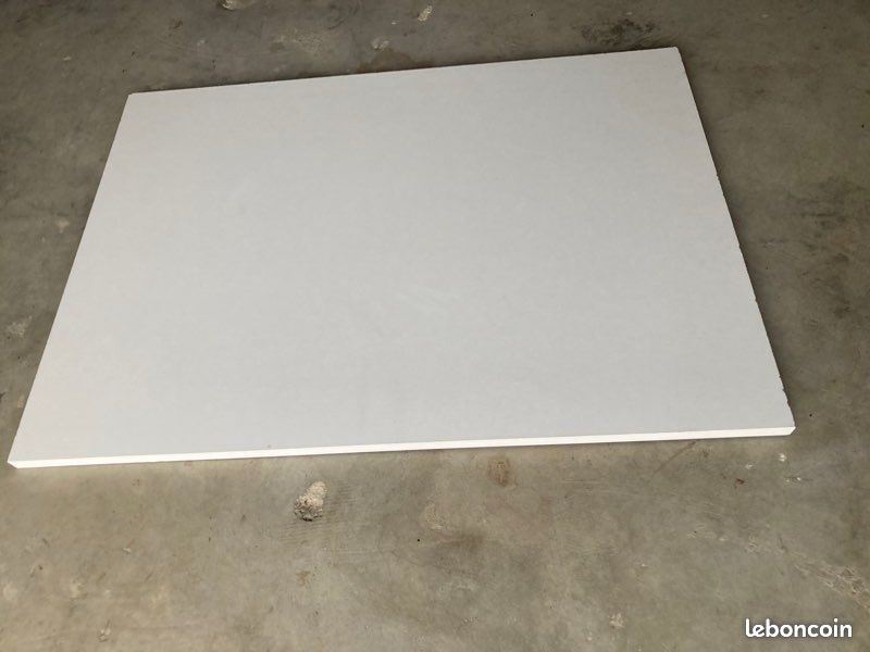1 planche , étagère en mélaminé blanc 76 par 55 cm (image 4)