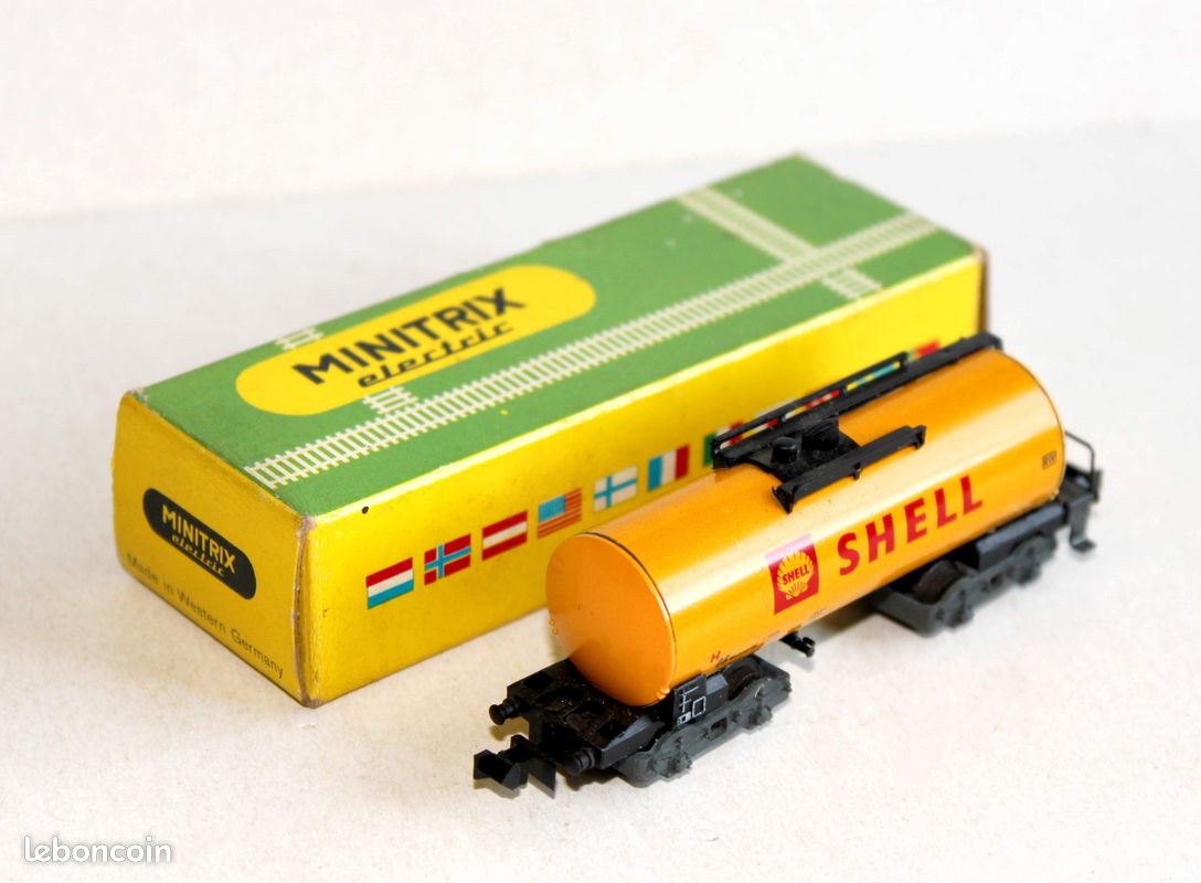 Trix Minitrix Echelle N. 15277-17 Wagon Plat Porte Containers