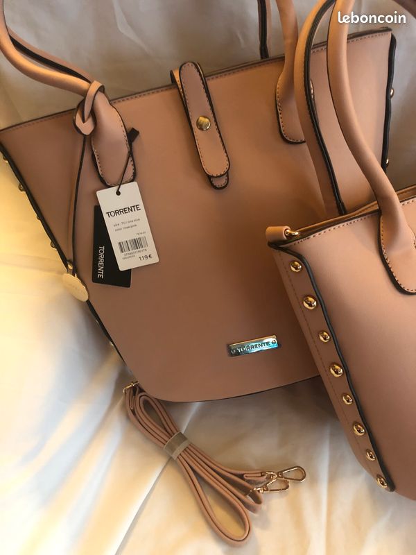 Ensemble de Sacs Torrente rose nude NEUFS Accessoires Bagagerie