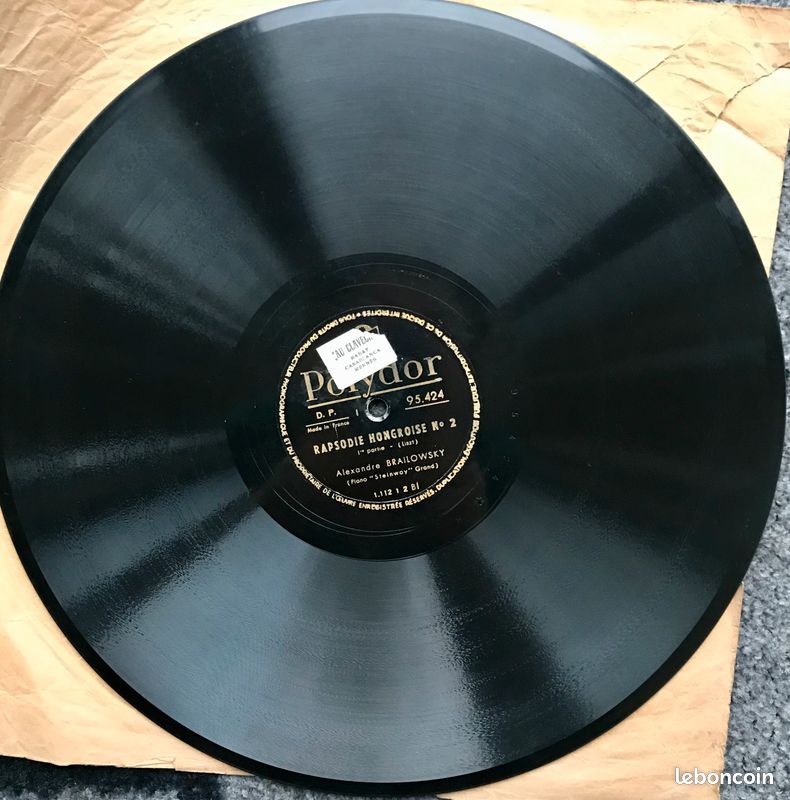 Vinyle RAPSODIE HONGROISE N°2. Franz Liszt. Alexandre Brailowsky piano (image 1)