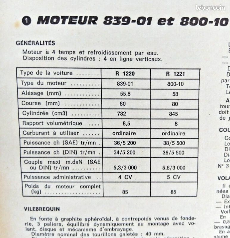 Revue Technique RENAULT 5 L et 5 TL (image 3)