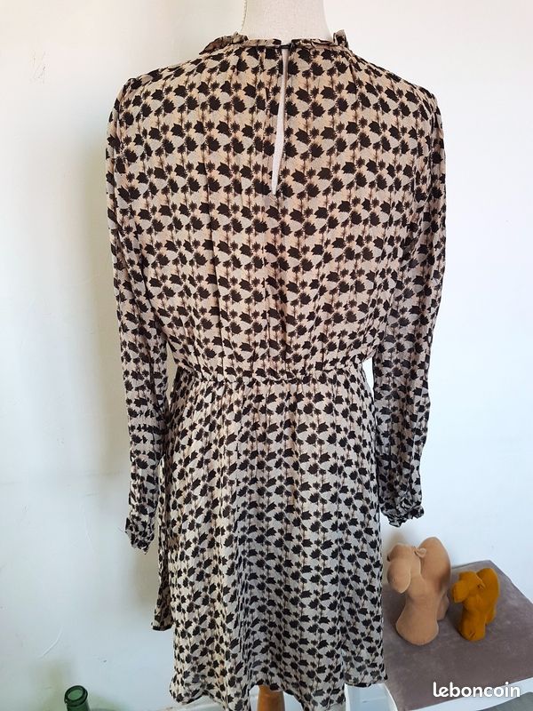 🤎Robe fluide motifs d'automne Hallhuber – Taille 44 (DE 42) – Très bon état (image 3)