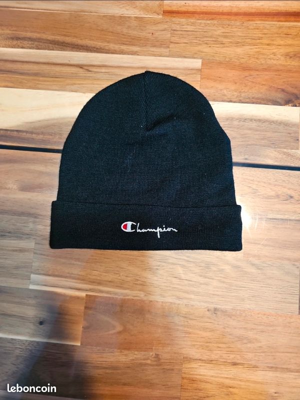 🧢 Bonnet Champion noir – One Size (image 1)
