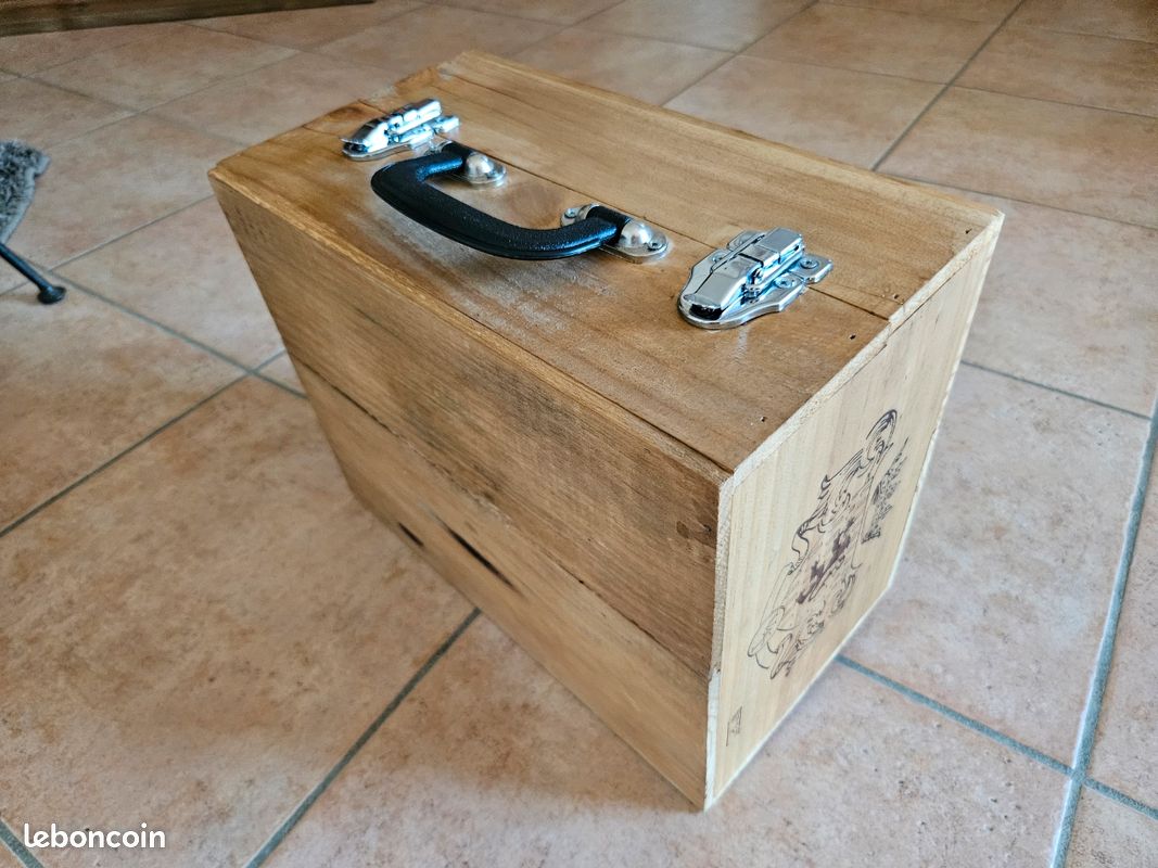 Boite / caisse à vin en bois (image 6)