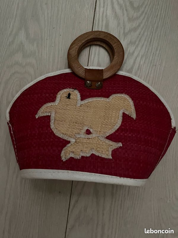 Vends joli petit sac à main osier-paille (image 3)