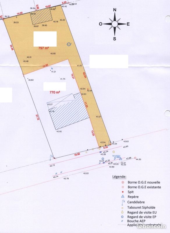 Terrain 797 m² • second rideau • hangar 40 m² • puits • Ligné centre à pied · 155 000 €