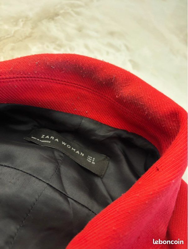 Manteau rouge long (image 4)