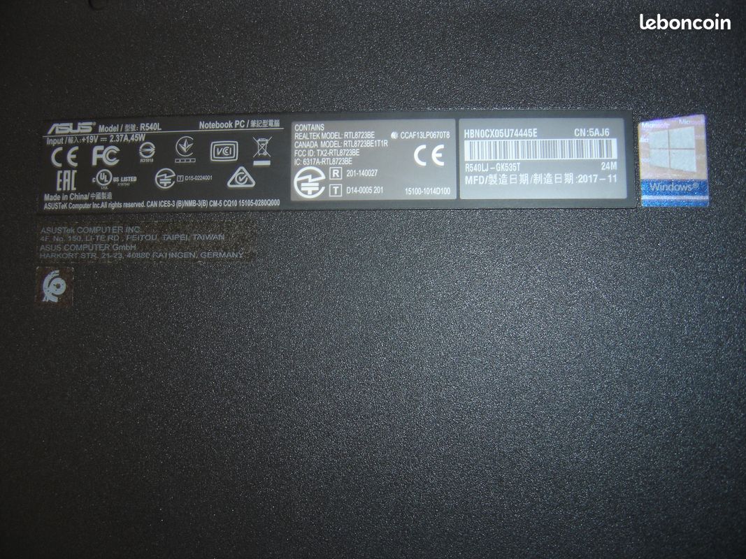 Ordi portable asus (image 5)