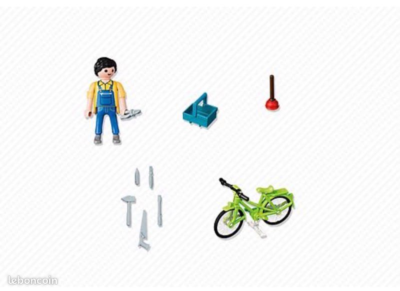 PLAYMOBIL 4791 agent entretien avec vélo (image 2)