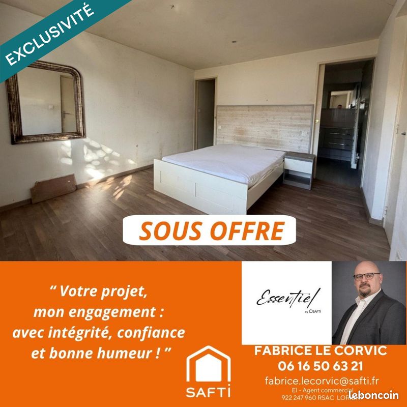 Maison 3 pièces 82 m² · à Locminé · 82 m² · 99 000 €