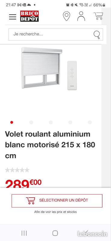 Volet roulant élect 215x180 (image 1)