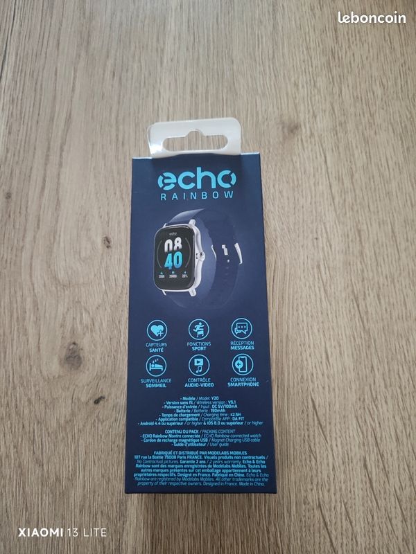 Montr conncté cho Rainbow Blu avc Braclt Blu au millur prix Montr conncté cho Rainbow Blu avc Braclt Blu au millur prix