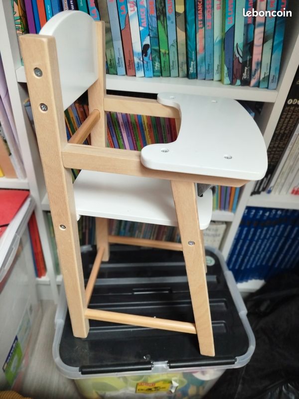 Chaise haute pour poupée bois Oxybul | La Redoute