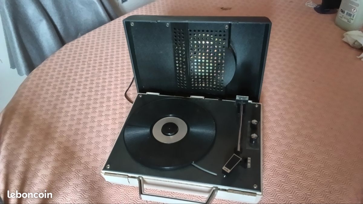 Valise électrophone Melovox - Tourne-disque - À Réviser (bras HS)