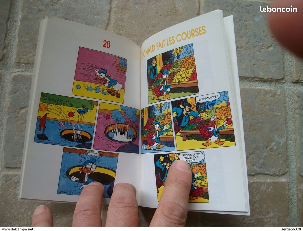Donald a mauvais caractère Al Taliaferro Duck Carl Barks Glenat Walt Disney mini livre Hachette (image 3)
