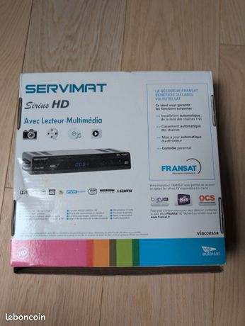Servimat VIAGGIO - Décodeur satellite HD Carte Fransat Déport IR