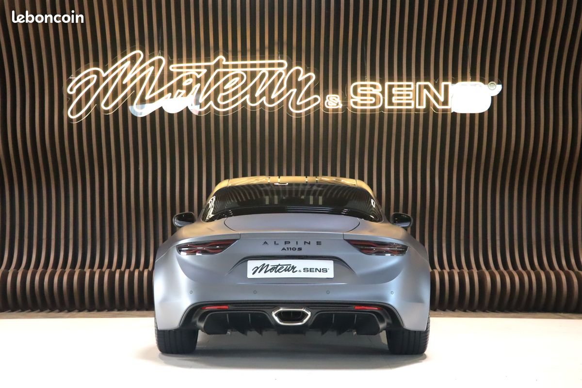 Alpine A110S Enstone Édition 053/300 - Stripping de toit “Union Jack noir” - Peinture Gris Tonnerre Mats - Pack rangement (image 4)