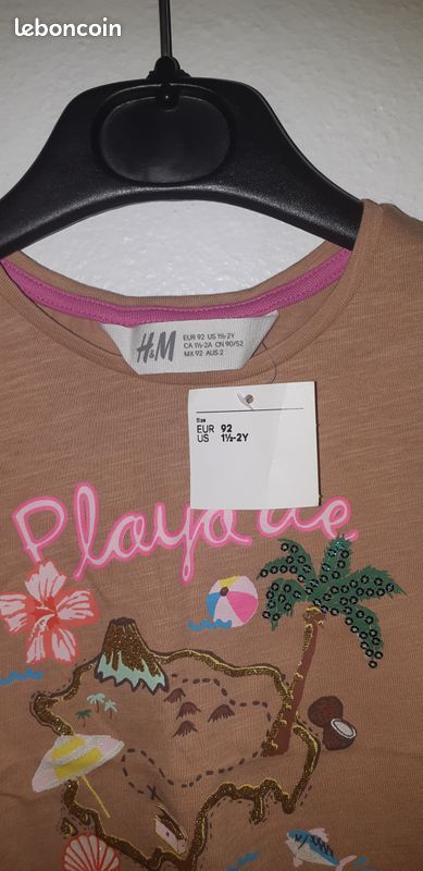 Tee-shirt imprimé marron 100% coton_enfant fille (image 3)