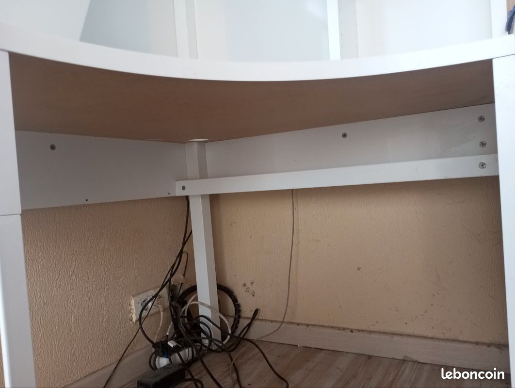 Bureau d'angle blanc (image 5)