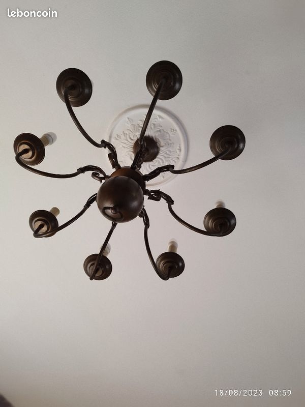 Lustre ancien marron (image 2)