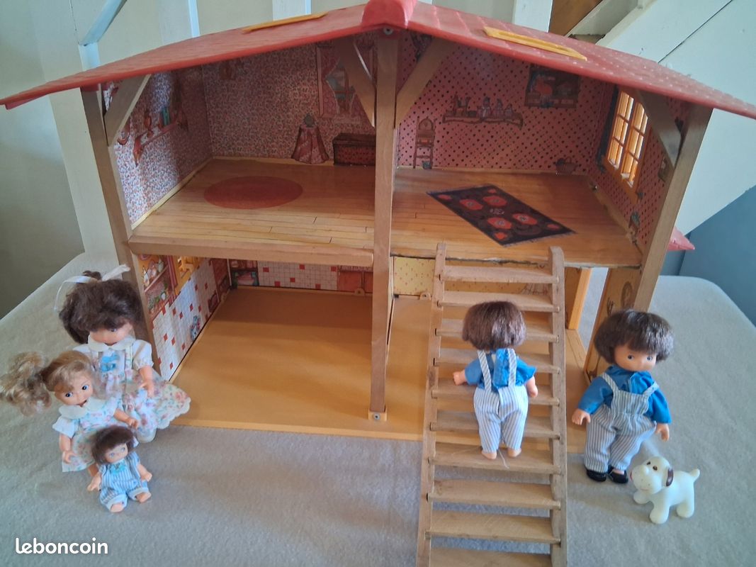 Miniature maison de poupée vintage Sonia Messer, armoire d
