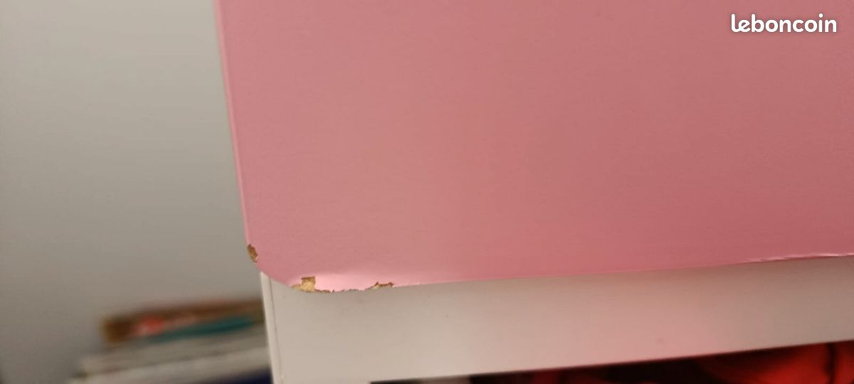 1 armoire penderie avec tiroirs SMASTAD/PLATSA rose et blanc Ikéa (image 2)