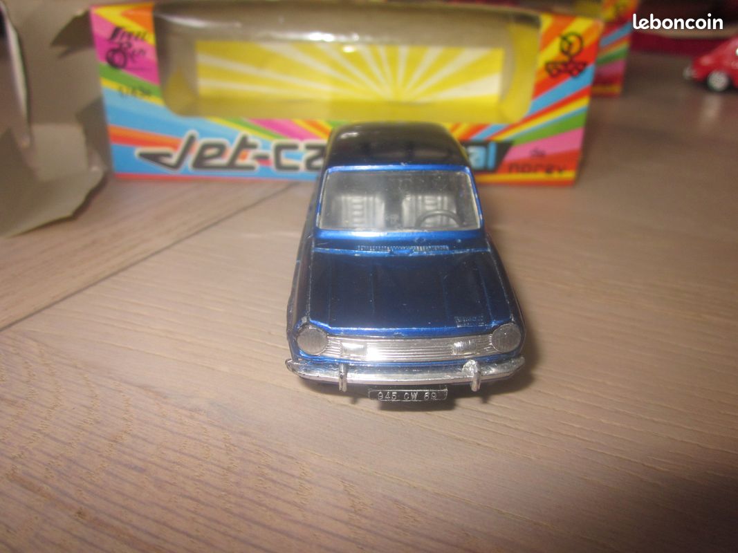 Ancien Norev Jet-Car France réf 707 Simca 1100 S Bleu violet serie m in box ,no dinky solido - Collection