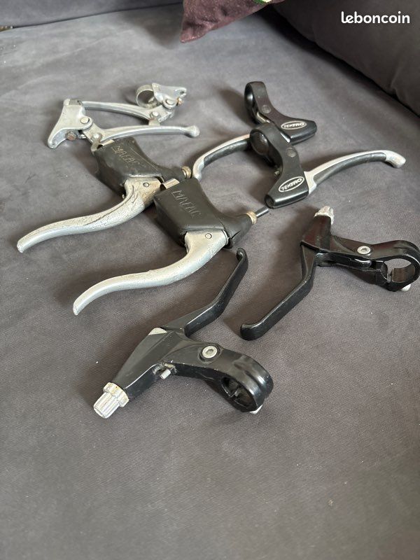 Étriers De Frein Cantilever Mafac Pour Vélo Vintage – Aluminium Argenté, Fabrication Française, état Parfait