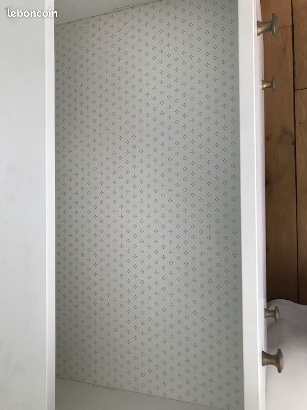 Commode blanche 6 tiroirs HAUGA Ikea (image 3)