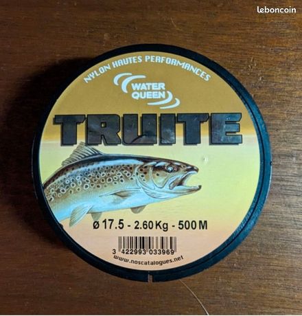 Bobine Nylon Truite Ragot 500m Diamètre 0.20mm - 3.3kg - Fil Pêche Haute Qualité