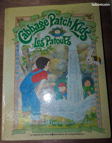 Livre ancien vintage cabbage patch kids les patoufs la découverte fantastique de xavier