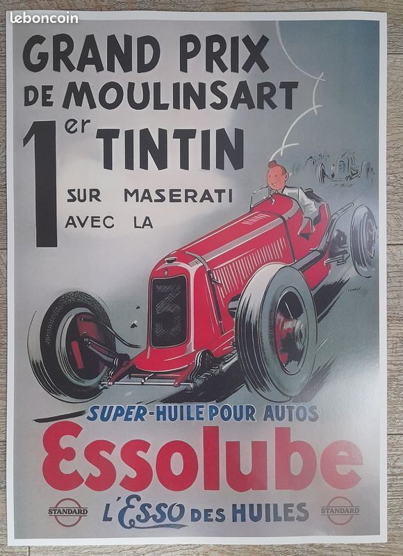 Affiche Tintin En Corse : Humour Et Randonnée Dans Le Maquis – 30x40 Cm