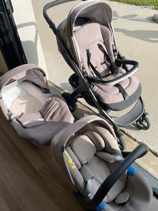 Pousette Trio Poussette Trio Chicco Beige Poussette Trio Chicco