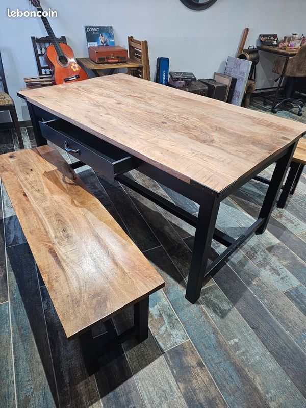 Table avec 2 bancs, maison du monde (image 1)
