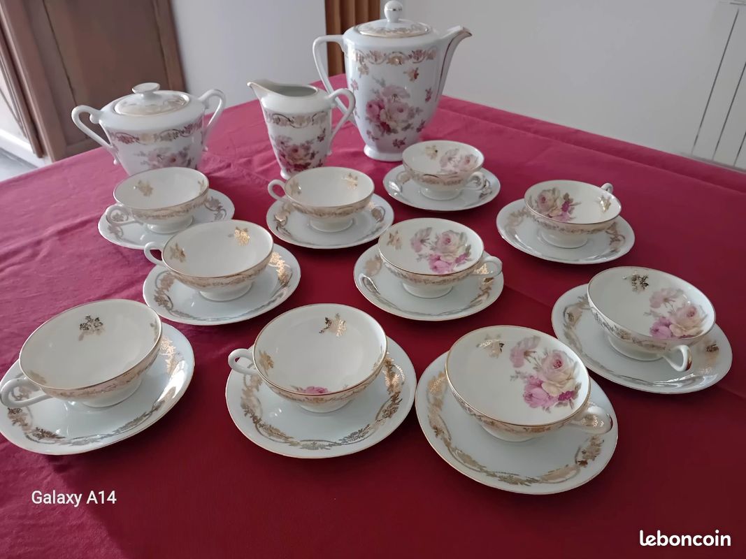 Service à Café Et Thé 15 Pièces En Porcelaine Blanche Palazzo INT - Service 6 Personnes