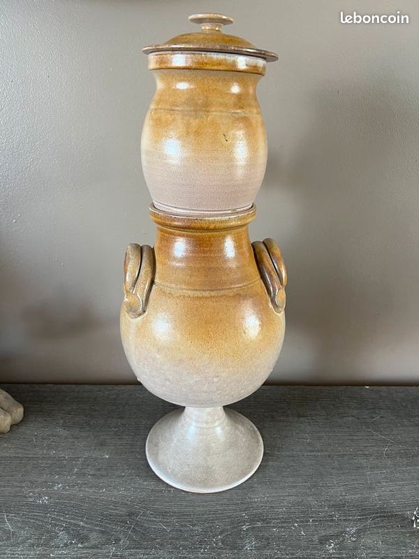 Fontaine à Pastis et Eau Fraîche en Grès Céramique Vintage – 47 cm – Décor Floral (image 5)